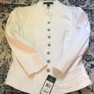 Ralph Lauren white denim jacket